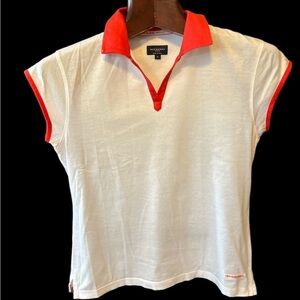 Used once Burberry fine cotton golf shirt size S